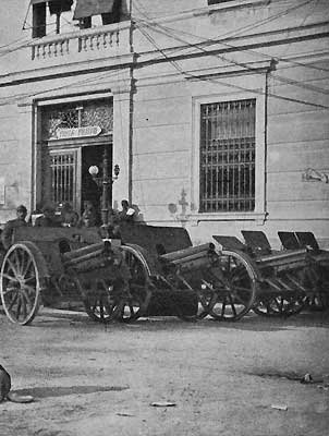 artiglieria austriaca bottino di guerra a Rovereto