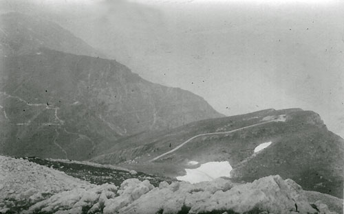 M.te Altissimo veduta sulle creste di Navene 1916