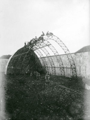 Verona Forte Chievo costruzione di hangar per dirigibili