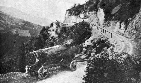 Strada Rovereto - Serrada, inizi Novecento