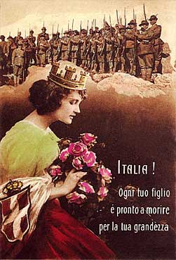 Prima guerra mondiale 1915 1918 Cartolina di propaganda 