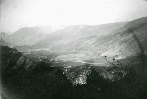 Rovereto e Lo Zugna Torta visti dalle linee italiane 1916